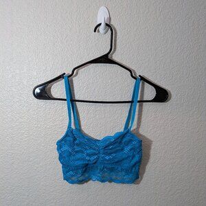 SO blue lace bralette - Size Small